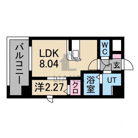 パグーロ西新南　城南小学校区の間取り|パグーロ西新南
