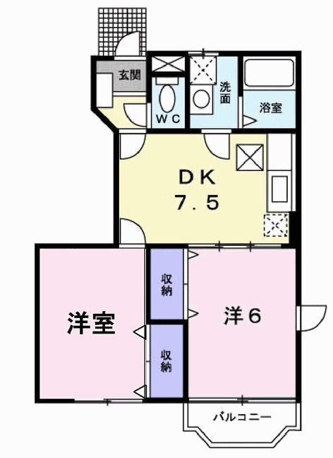 パルテールⅡの間取り