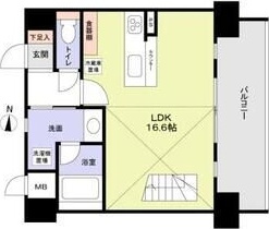 スタジオスクエア泉の間取り