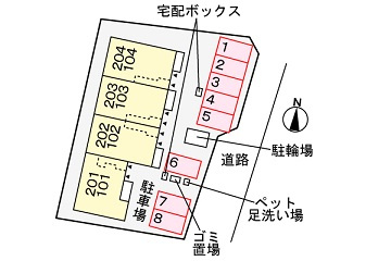 リトルノの駐車場