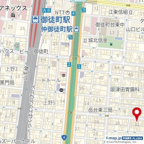 アイル秋葉原ＮＯＲＴＨ弐番館の地図