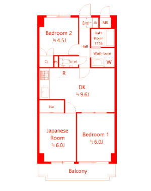 横浜市戸塚区川上町の賃貸マンションの間取り|使いやすい間取りです♪