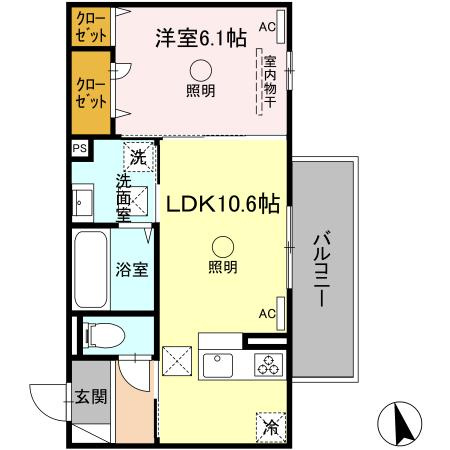サンセット横手本町の間取り
