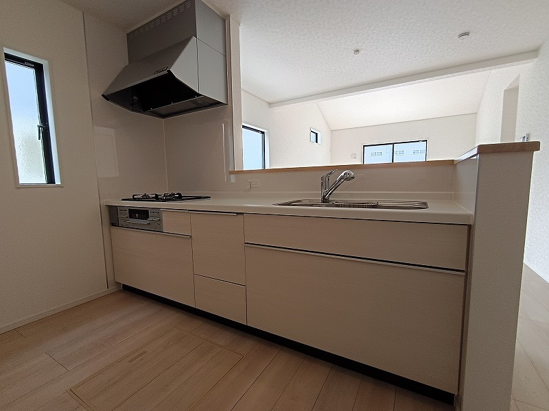 クレイドルガーデン高崎市吉井町下長根第3のキッチン|現地撮影