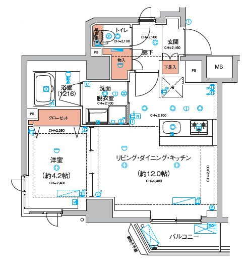 【間取り】 | ハーモニーレジデンス東京羽田スカイブリッジ