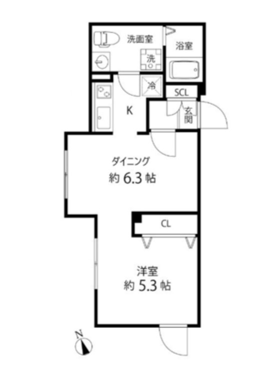 Branche神楽坂の間取り