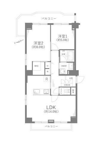 グリーンコーポ千代田の間取り