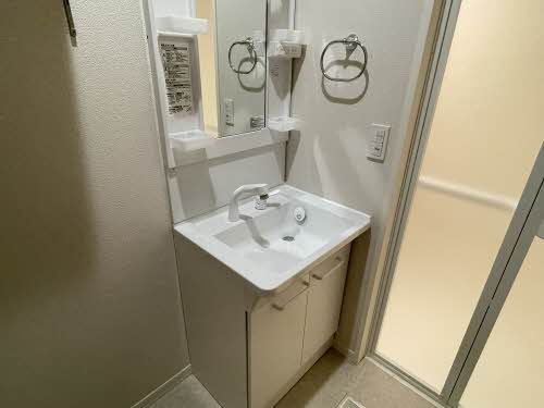 熊本市中央区薬園町の賃貸マンションの独立洗面台