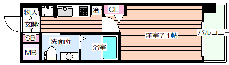 【間取り】 | エグゼ天神橋