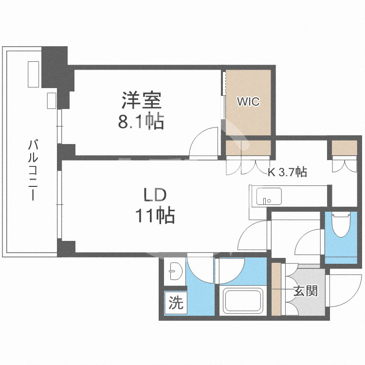 グランドメゾン新梅田タワー THE CLUB RESIDENCEの間取り|グランドメゾン新梅田タワー THE CLUB RESIDENCE　開放感ある間取り
