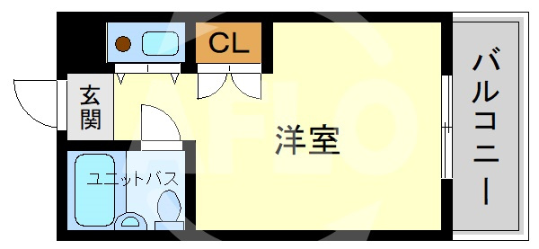 オアーゼ梅田東の間取り|オアーゼ扇町　間取り