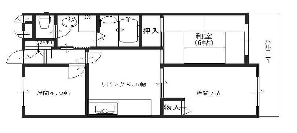 クレアコートの間取り