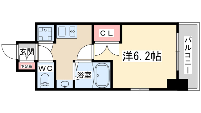 【間取り】 | ジュネーゼ梅田北プラウディア　
