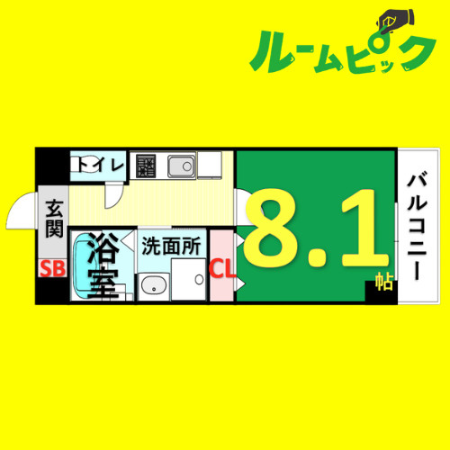 P-SQUARE　Shumoku　III　名古屋市賃貸　仲介手数料無料の間取り
