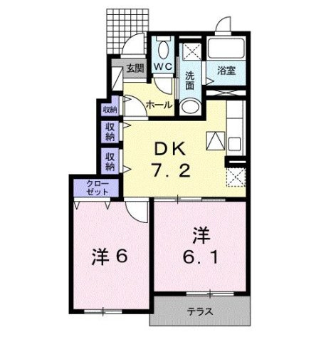 【間取り】 | グランドゥール　ソフィア　Ⅱ