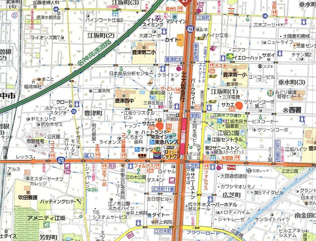 【地図】 | ファーストフィオーレ江坂垂水町Ⅱ
