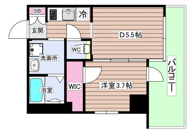 【間取り】 | ファーストフィオーレ江坂垂水町Ⅱ