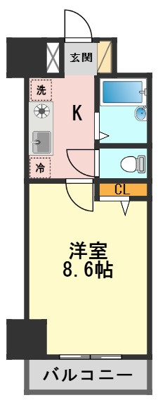 阿部松島マンションの間取り
