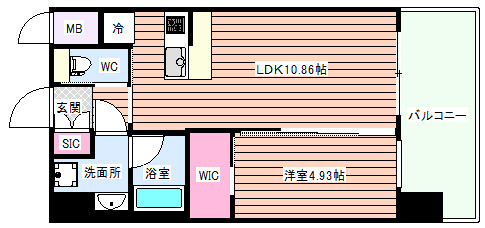 【間取り】 | プレジオ天神橋ASIAN