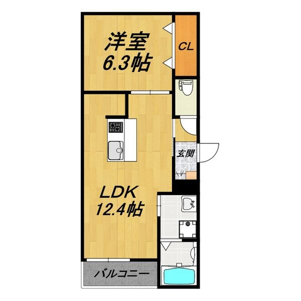 LE　COCON豊橋Ⅱの間取り