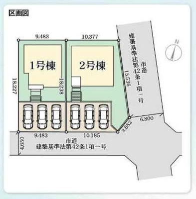 【区画図】 | ☆☆新築分譲　常磐上湯長谷町上ノ台(第３)　全２棟！！ | 全体区画図です！
