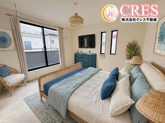 【寝室】 | ☆☆新築分譲　日立市東多賀町３期　全２棟！！長期優良住宅♪ | 洋室は３部屋
※実際に現地に家具はおかれておりません。また価格に家具は含まれておりません。(作成CG)