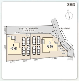 【区画図】 | ☆☆新築分譲　日立市東多賀町３期　全２棟！！長期優良住宅♪ | 区画図です！！