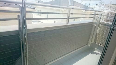 【バルコニー】 | ☆☆新築住宅　錦町花ノ井　全５棟－⑤　オール電化♪ご案内随時受付中です♪ | 陽当たり良好でお洗濯物もすぐ乾きます