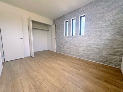 【子供部屋】 | ☆☆新築住宅　錦町花ノ井　全５棟－⑤　オール電化♪ご案内随時受付中です♪ | 1.3号棟には１Fリビング横には洋室あります！！