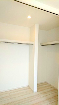 【収納】 | ☆☆新築住宅　錦町花ノ井　全５棟－⑤　オール電化♪ご案内随時受付中です♪ | 各棟ウォークインクローゼット付の間取りもあります