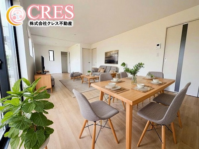 【居間・リビング】 | ☆☆新築住宅　錦町花ノ井　全５棟－⑤　オール電化♪ご案内随時受付中です♪ | LDK16.0～18.37帖！！