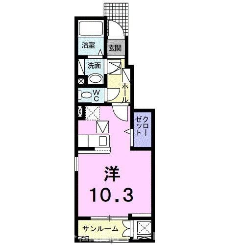 【間取り】 | キャトルセゾン北久米　Ⅲ