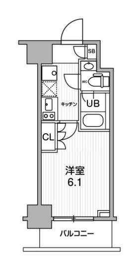 【間取り】 | JMFレジデンス北品川 | 間取り図