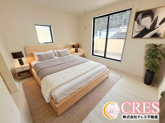 【洋室】 | ☆☆新築分譲　いわき市平城東１丁目第１H　長期優良住宅　全１５棟－⑤！！　現地ご案内致します！！ | ２階洋室3～4部屋