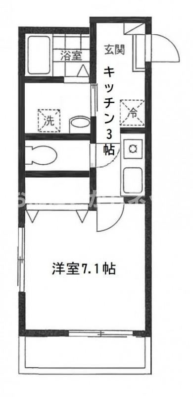 テラスド代々木　Ｉ【おとり物件なし】#学生・社会人にオススメ！初期費用分割払いOK！の間取り