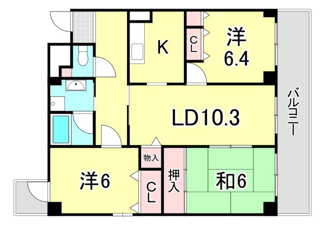 メゾン西宮の間取り