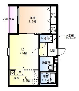 フジパレス東灘の間取り