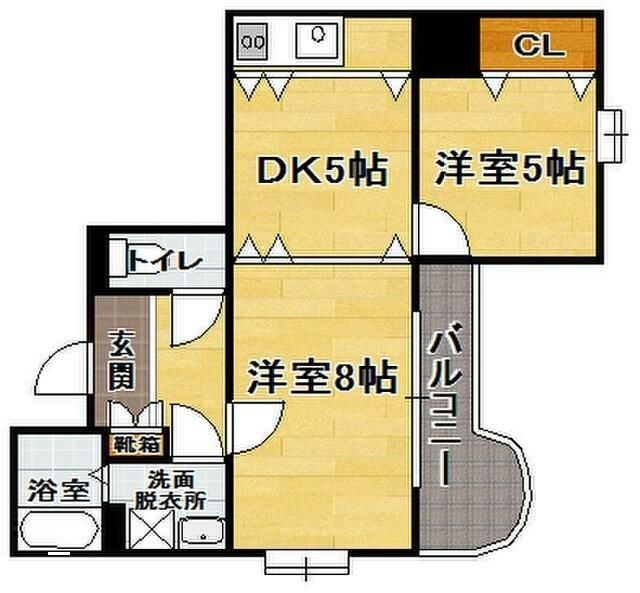 ステイツ平尾の間取り