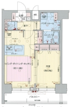 プレサンス本町ジョイスの間取り