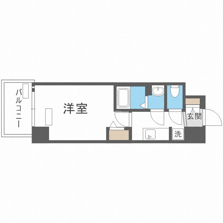 プレサンスOSAKA DOMECITY クロスティの間取り