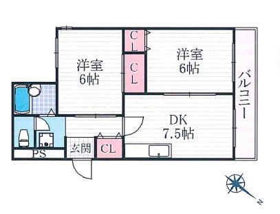 ハイライフ雲雀ヶ丘の間取り