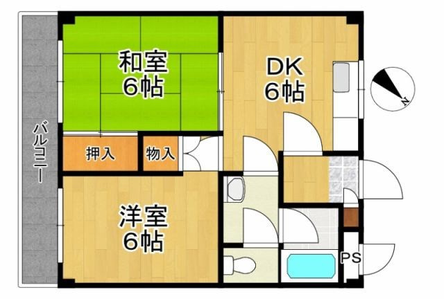 エクレール衣掛の間取り