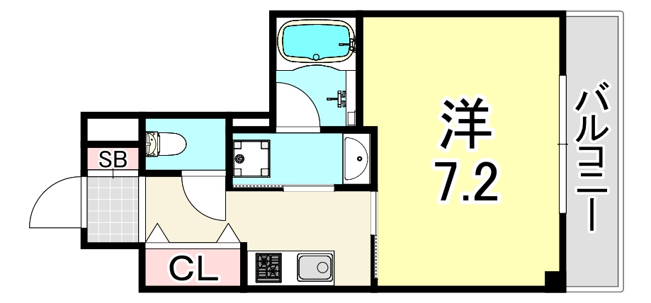 ブランTAT西宮本町Ⅱの間取り