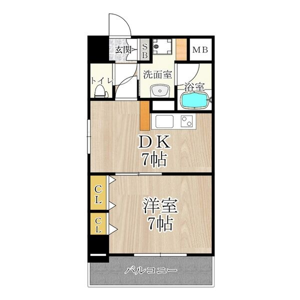 CITY SPIRE難波南の間取り