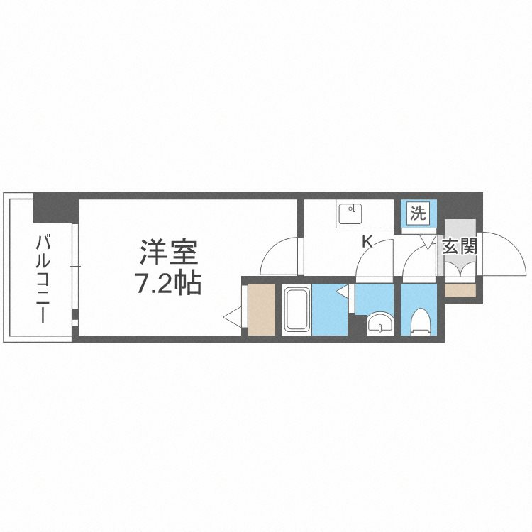 エスリード大阪城PREMIERの間取り