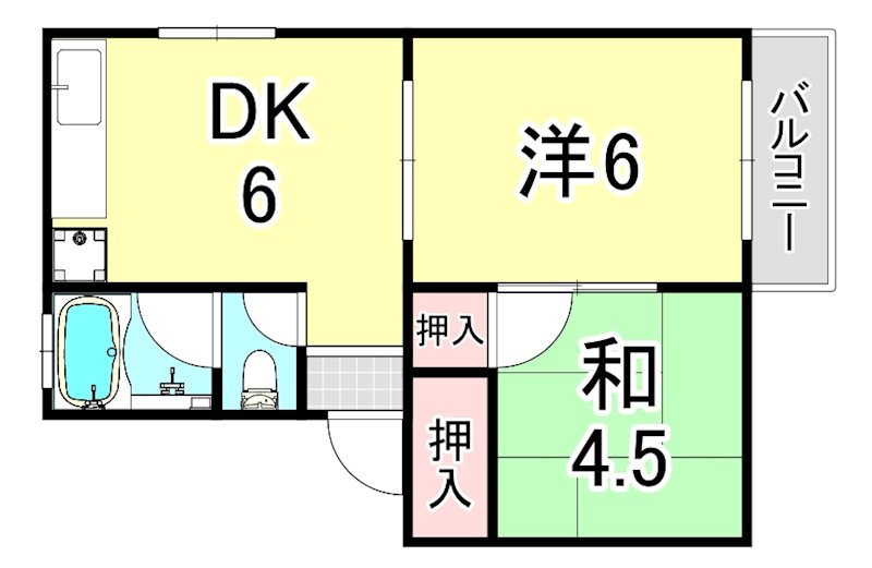 近松ハイツの間取り