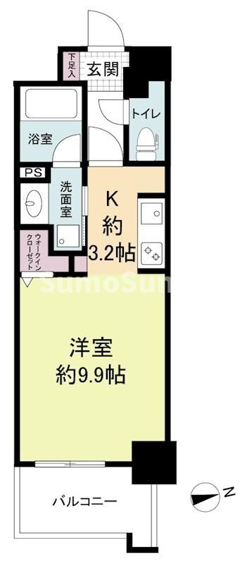 ウェルブライト博多ステーションの間取り