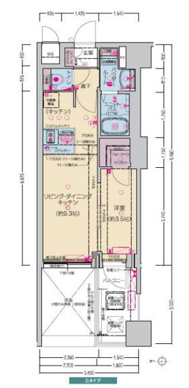 【間取り】 | プレサンス堺筋本町ディスティニー