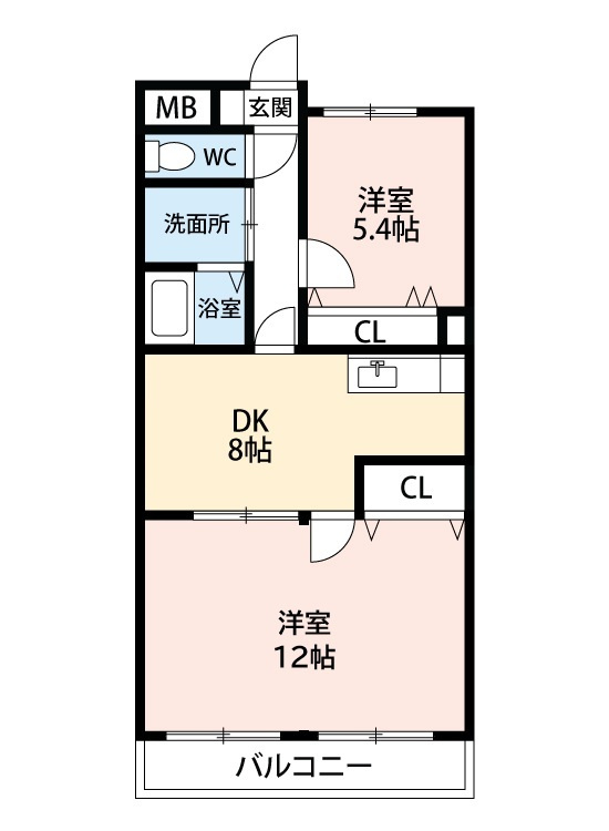 マーレ荘知立　　刈谷市近郊の賃貸ならクラスホーム刈谷店の間取り