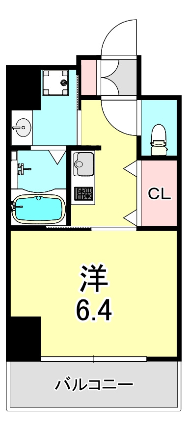 クレビオス難波EASTの間取り